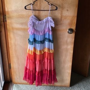 Vici ruffle dress in size small